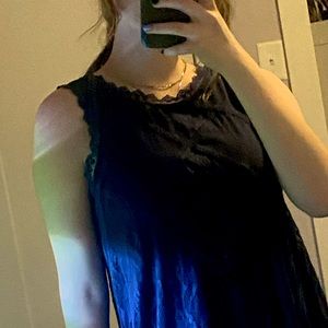 Navy blue lace dress